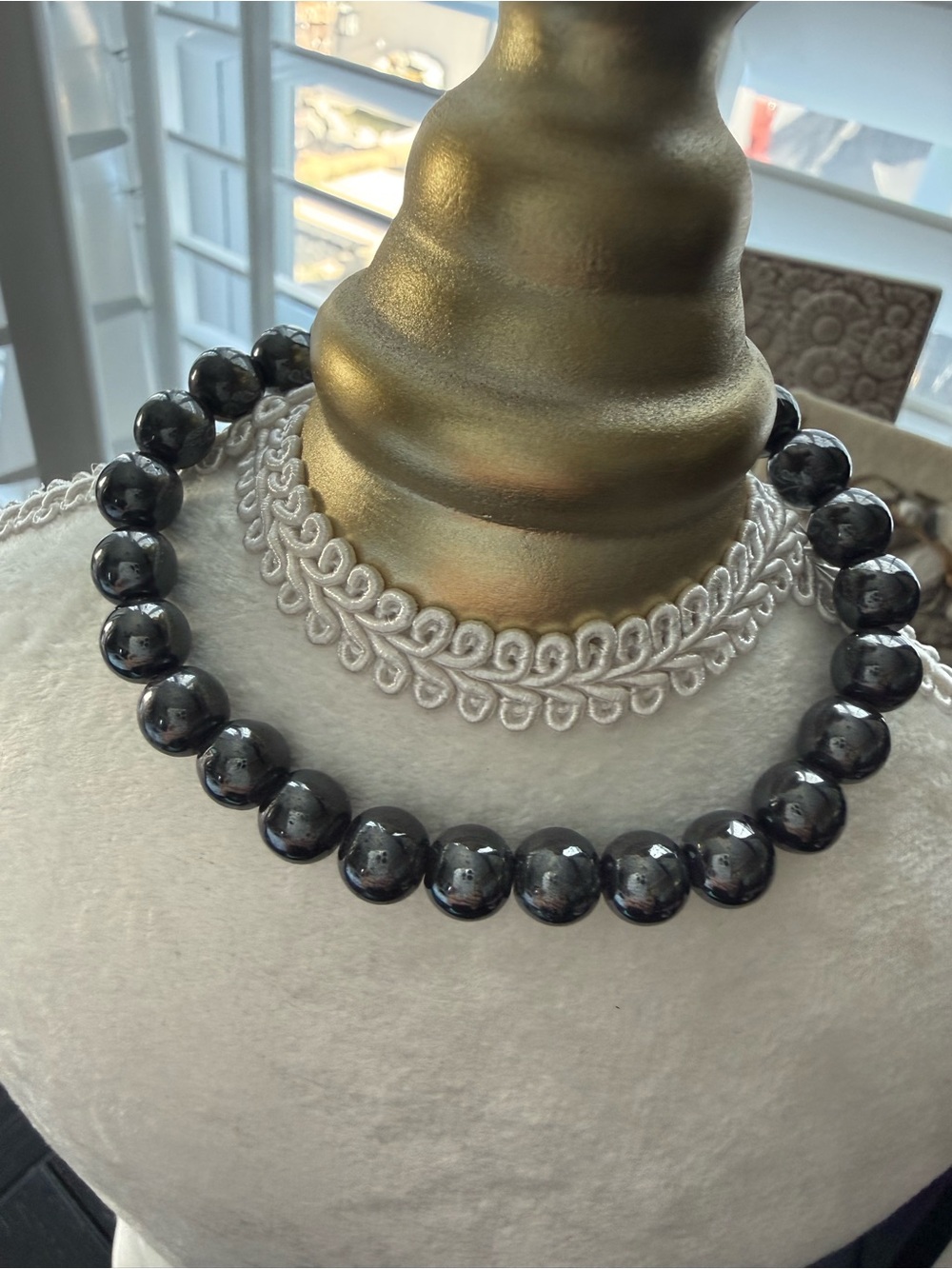 Hematite Beaded Bracelet